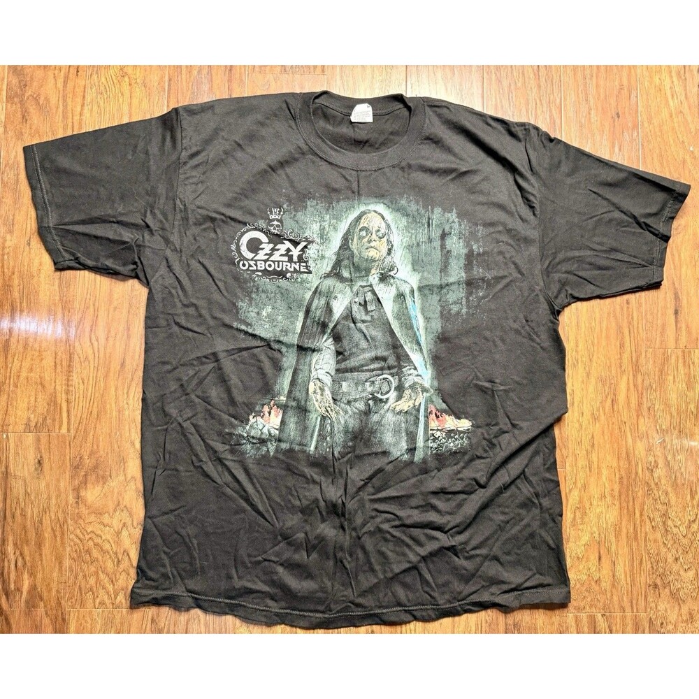 Ozzy Osborne “Black Rain Tour” 2000 Vintage Black Shirt XXL